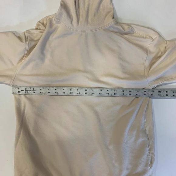 Athleta Women's Balance Cinch Turtleneck Sweatshirt in Chantilly Cream Size S - Picture 9 of 11